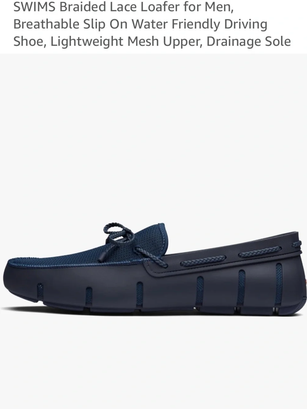 Swims Navy Traction Drainage Sole Water Loafers Boat Shoes Men’s 9